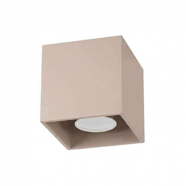 Stropní Svítidlo Quad 1 taupe Stropní svítidlo čtvercová, kašmírová, geometrická Solux