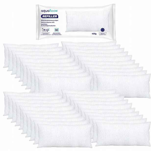 Univerzální náplně do pohlcovače vlhkosti AquaFloow Refiller 450 g 40 x
