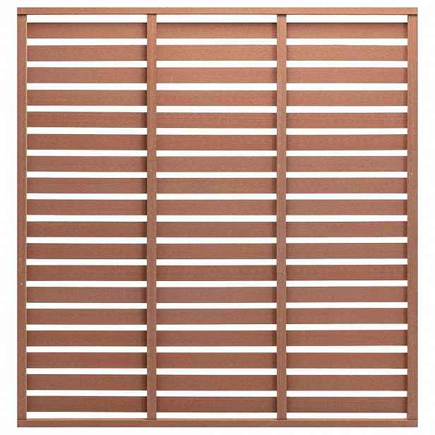 vidaXL Plotový dílec WPC 180 x 180 cm hnědý