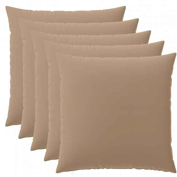 vidaXL Povlak na polštář 6 ks HEERLEN Taupe 80 x 80 cm Polyester