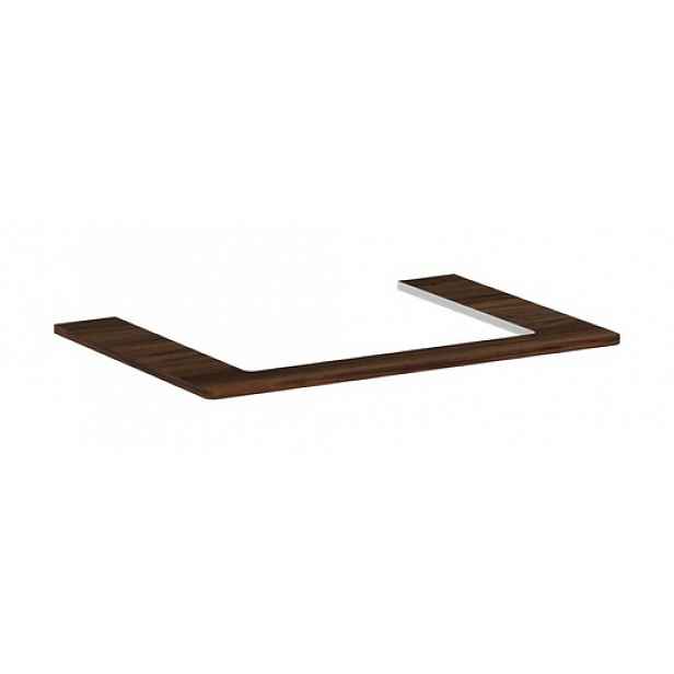Deska pod umyvadlo Hansgrohe Xelu Q 78x1,6x55 cm tmavý ořech 54109630