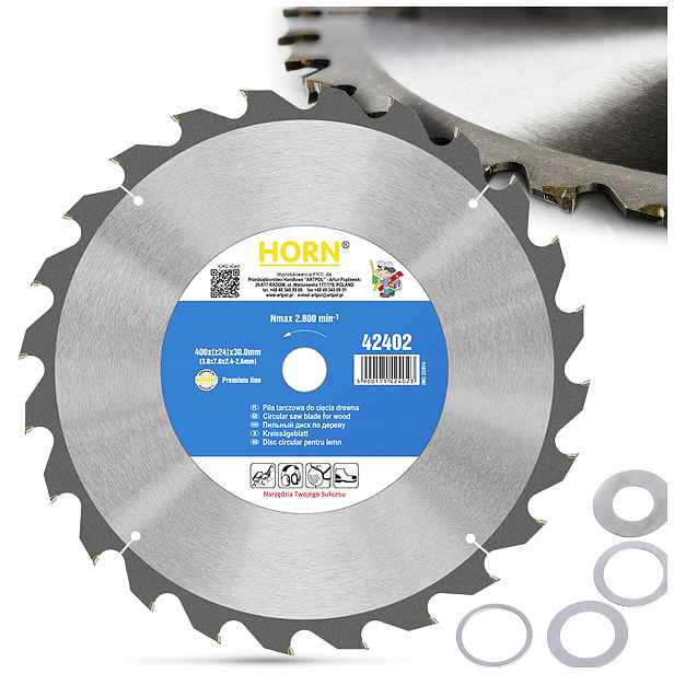 Kotouč Na Dřevo 400x30 mm 24 zubů Kotoučová Pila Na Řezání Dřeva