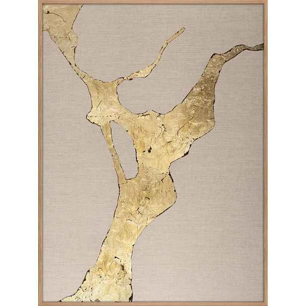 Ručně malovaný obraz 90x120 cm Wild Horizon Gold – Malerifabrikken