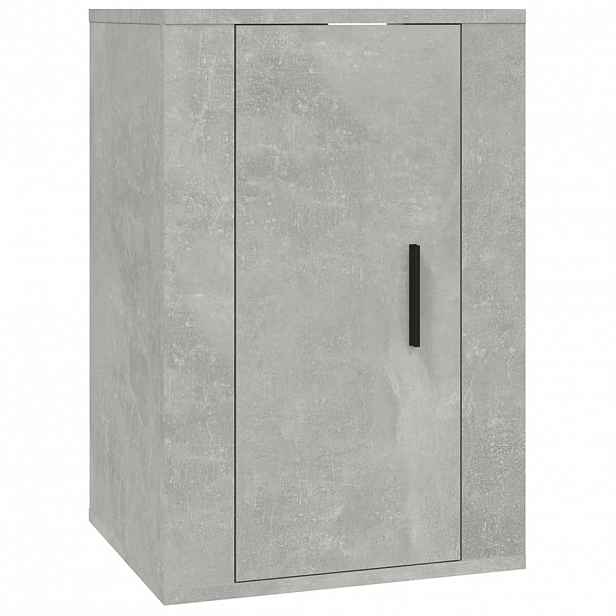 vidaXL Nástěnná TV skříňka betonově šedá 40 x 34,5 x 60 cm