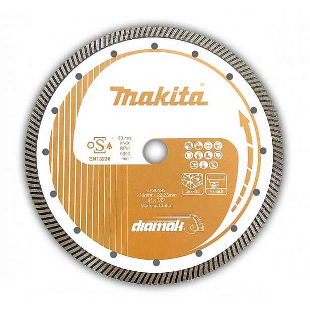 Makita - Diamantový řezný kotouč na beton 230x22,23 mm D-80195