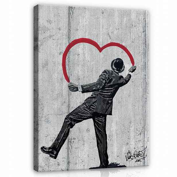 Obraz Na Plátně Banksy Graffiti Umění Abstrakce Do Předsíně 100x70