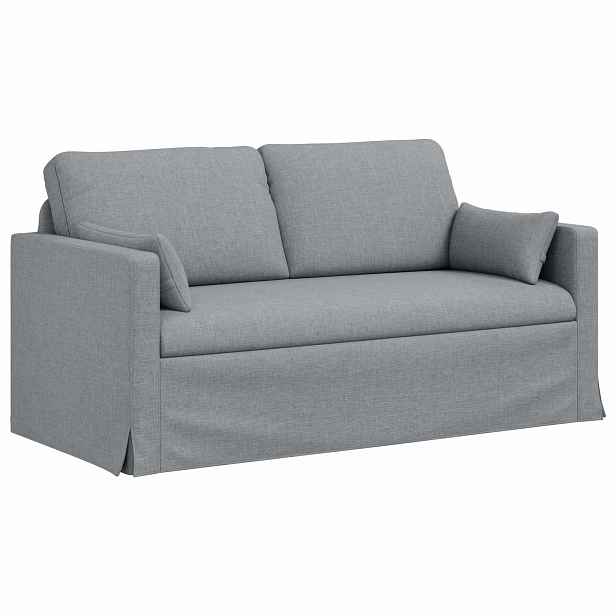vidaXL Pohovka Světle šedá 158 x 78 x 80 cm textil
