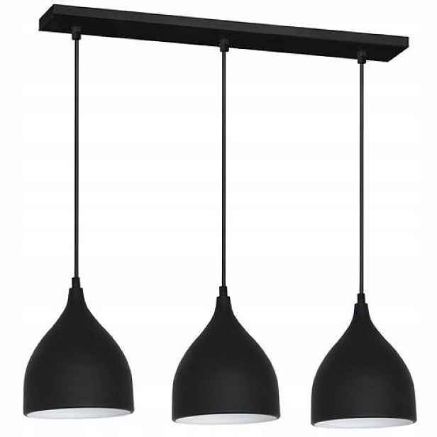 Závěsná lampa Lustr Alumi černá/bílá 3