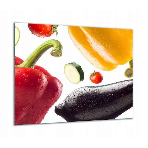 7v1 Skleněná Ochranná Deska Na Sporák 60x52 Paprika
