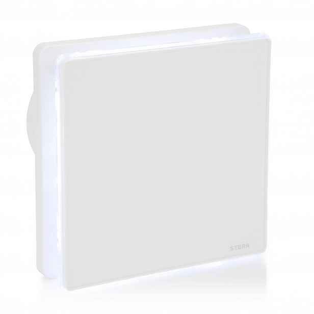 Sterr BFS100LT-M 100 mm koupelnový ventilátor, Led časovač, bílá matná barva