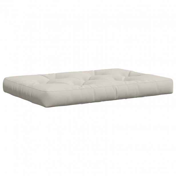 vidaXL Polstr na paletu VIANEN 100% polyester Bílá 120 x 80 x 12 cm