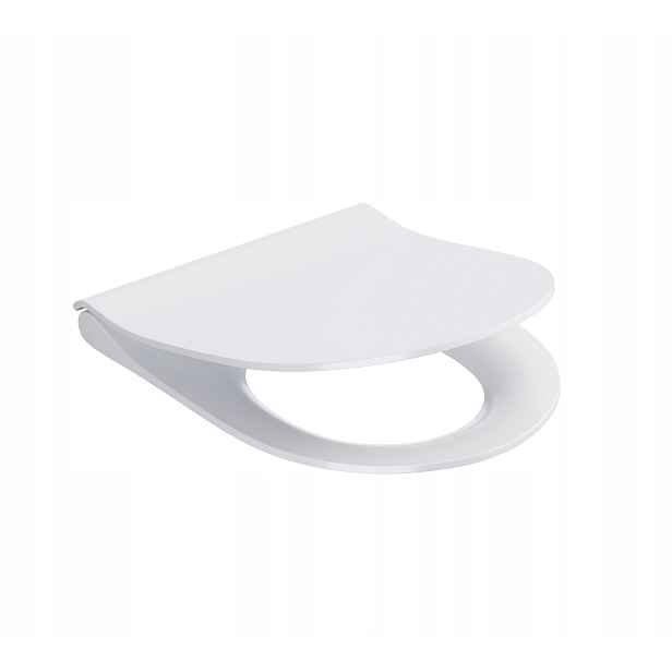 Wc prkénko Cersanit City Oval Slim s pozvolným sklápěním, snadno odnímatelné K98-0146