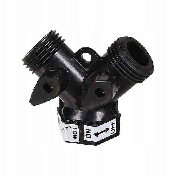 Adaptér Y pro hadici, 3/4" s uzavíracími ventily