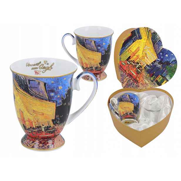Carmani 2 hrnky v srdci jako dárek k Van Gogh Terase