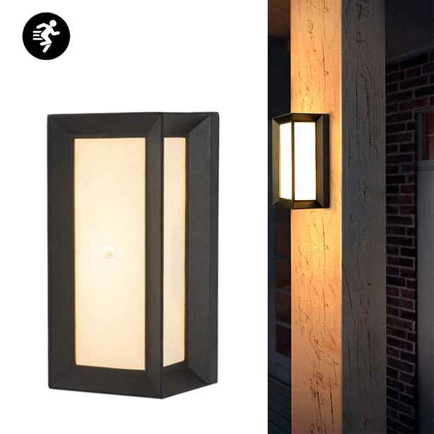 18W nástěnná lampa Akrylový senzor pohybu nástěnné svítidlo bílé Teplý