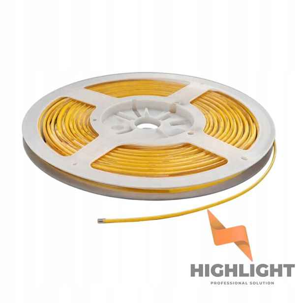 5 m Led páska Cob 24V 4W Ultra Slim 3 mm Highlight Bílá Studená 6000K Úzká