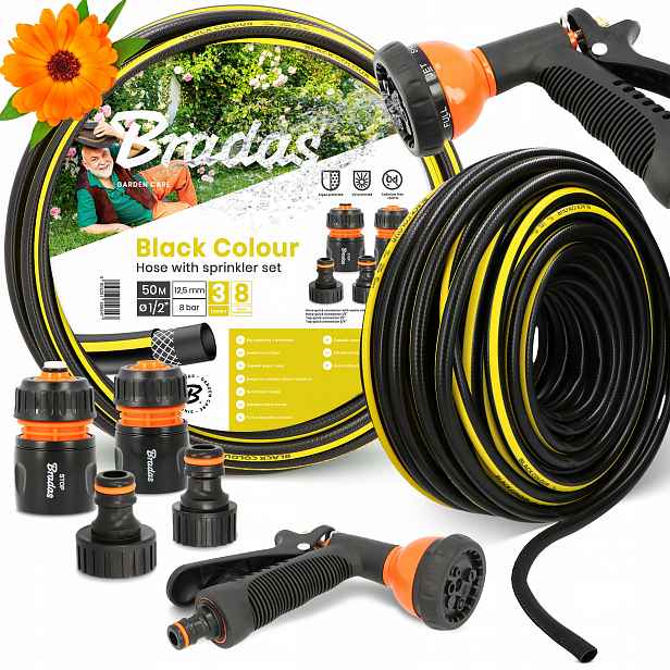 Hadice 1/2 50 m Voda rolovací Elastická 3-VRSTVÁ Hadice podle Yo-p