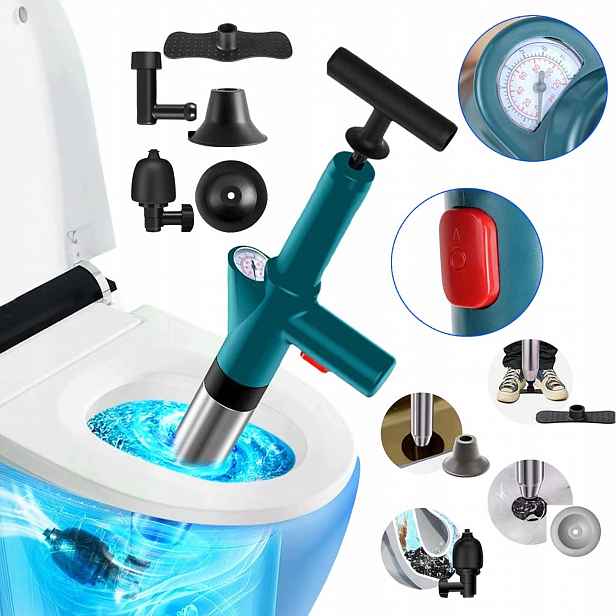 Pistole K Zprůchodnění Potrubí Pumpa Tlakový Nástroj Wc Dům Tlakový Nástroj Trubek