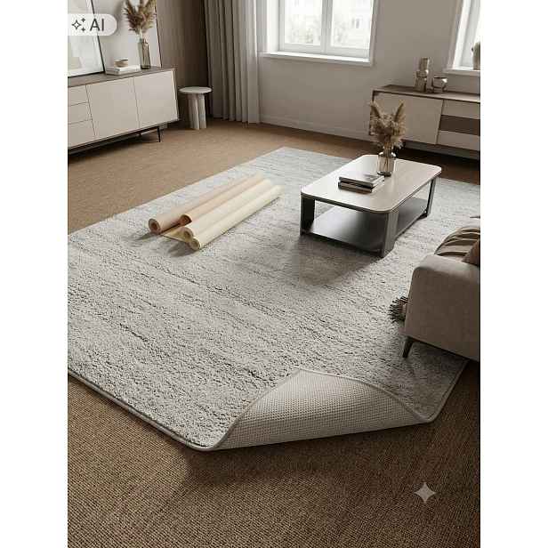 Koberec do obývacího pokoje 160 x 230 cm, vícebarevný, měkký vlas, plyšový