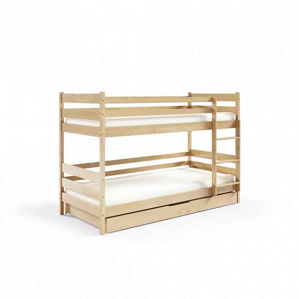 MASSENO POSTEL SIMBA 80x160 s úložným prostorem, Borovice