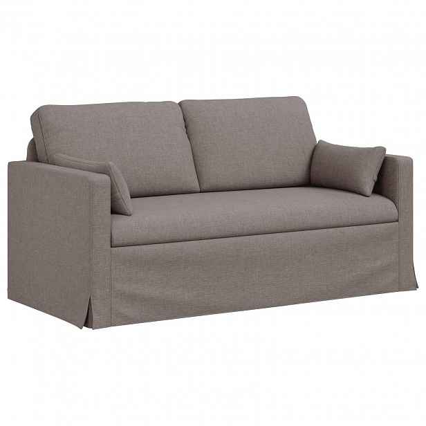 vidaXL Pohovka Taupe 158 x 78 x 80 cm textil