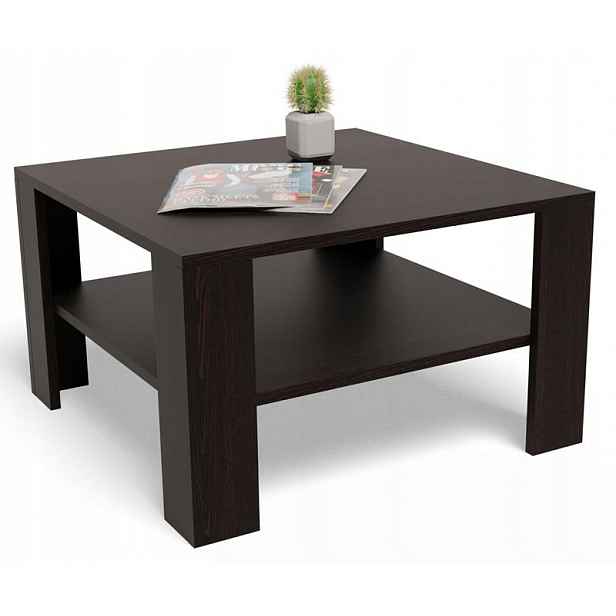 Lavice konferenční stolek 68x68 Nízká EX3 wenge s policí