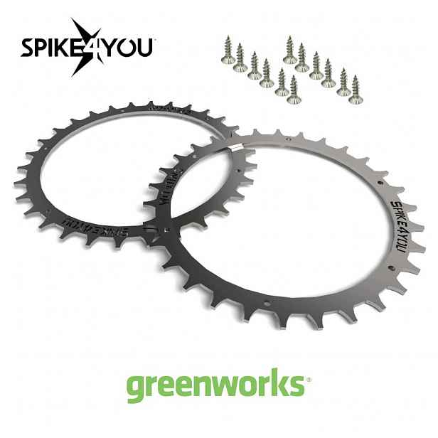 OB17 Hroty pro robotickou sekačku Greenworks OptiMow M, 10, 15, nerez, 3 mm