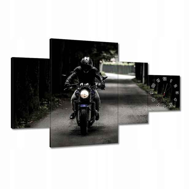 Hodiny 130x80 Motocyklista vynikající