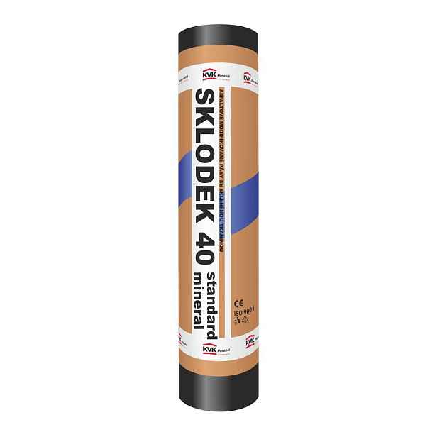 Asfaltový pás hydroizolační SKLODEK 40 STANDARD MINERAL (7,5 m2/role)