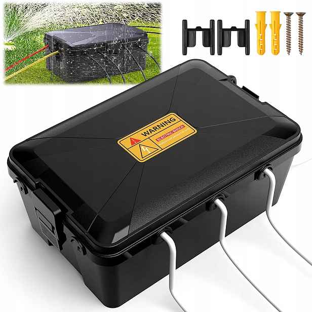 Hermetická Krabička IP54 Na Prodlužovací Kabel Průhledná 33*21.5*13 CM