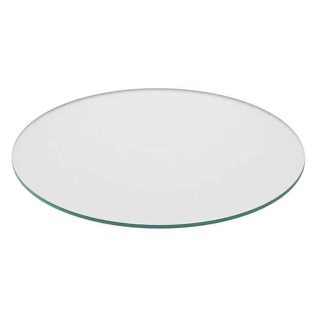 Skleněná deska kulatý 50 cm 8 mm Esg průhledný na stůl krb