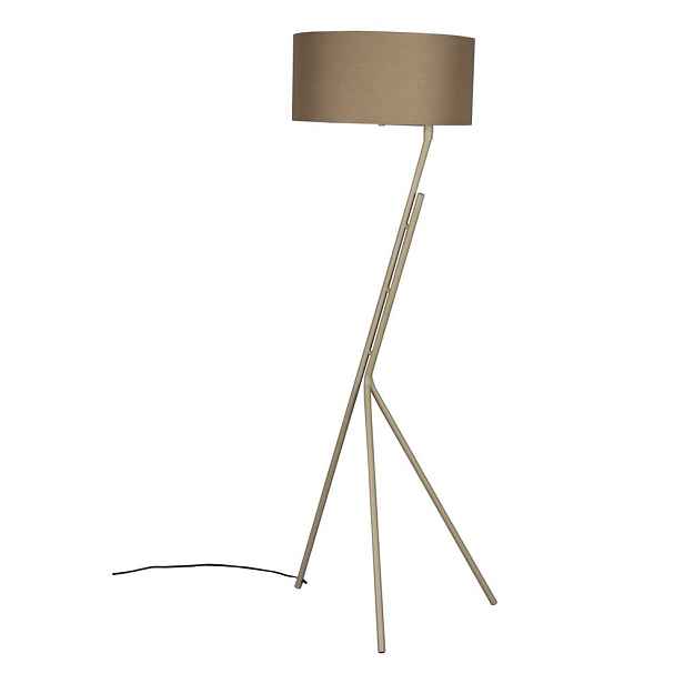 Světle hnědá stojací lampa s textilním stínidlem (výška 150 cm) Murphy – Dutchbone