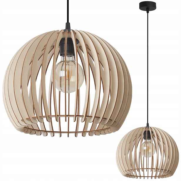 Závěsná Stropní Lampa Boho, Dřevěná, Pro Kuchyň Jídelny