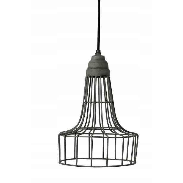 Závěsné stropní svítidlo lustrová lampa šedá E27 do obývacího pokoje 20 cm