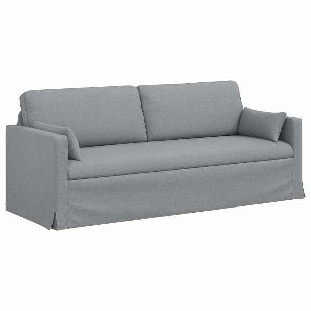 vidaXL Pohovka Světle šedá 78 x 78 x 80 cm textil