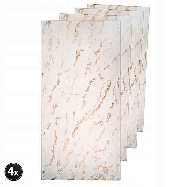 3D panely Stone Kašmír Gold 100x50 cm Nástěnné Dekorativní Polystyren 2 m²