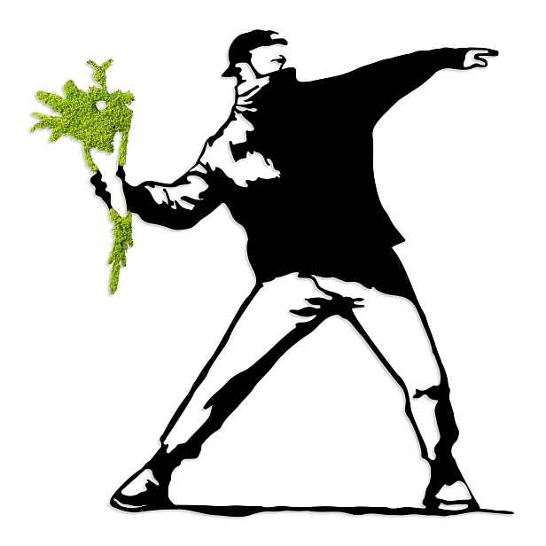 Dekorace na zeď NN01545 - Flower Thrower
