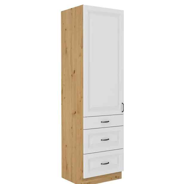Falco Kuchyňská skříň Stipe 60 DKS 210 3S 1F bílá/dub artisan
