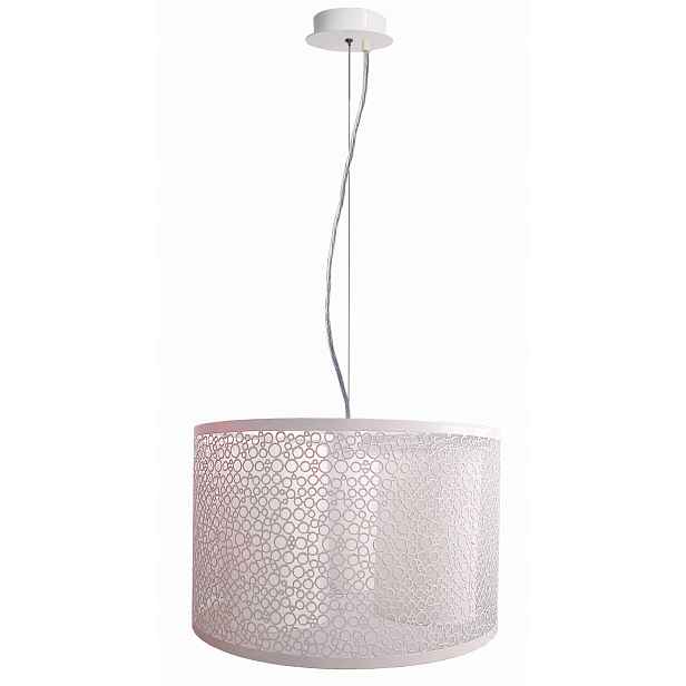 Bílý drátěný lustr se 3 stínítky, moderní, do obývacího pokoje Candellux