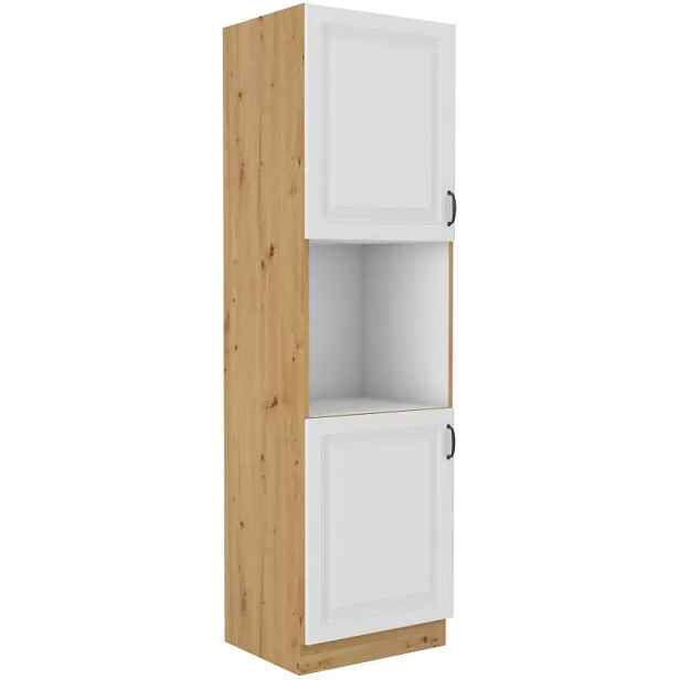 Falco Kuchyňská skříň Stipe na vestavenou troubu 60 DP 210 2F bílá/dub artisan