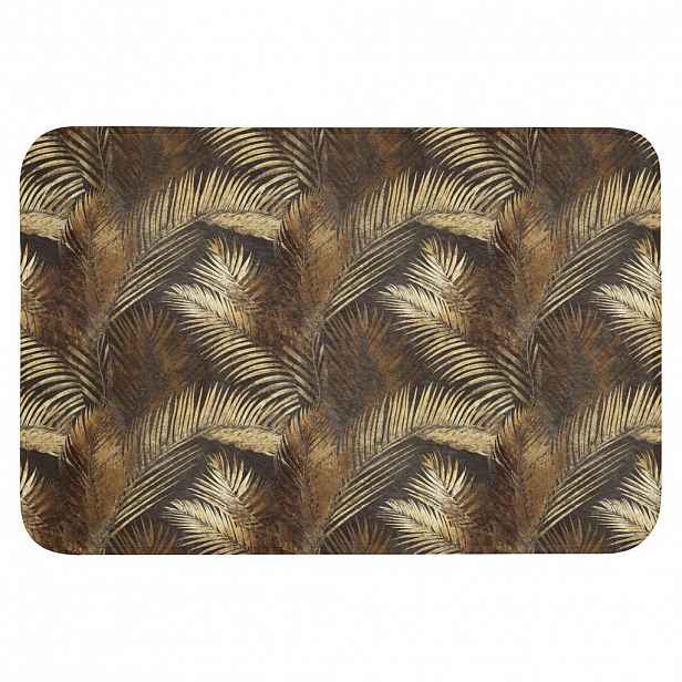 OnlyWow WC PŘEDLOŽKA Tropical - Listy - zlaté 90x60 cm