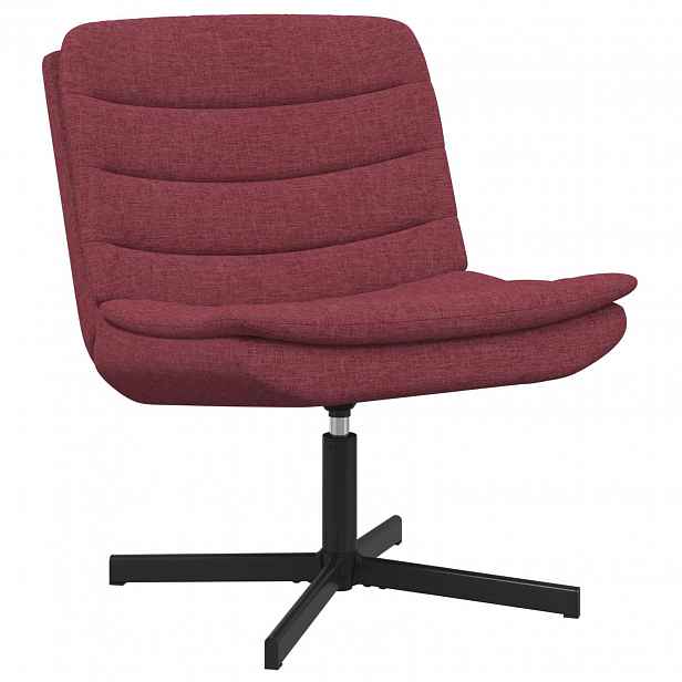 vidaXL Otočná židle Víno Červené 63 x 75 x 76 cm textil