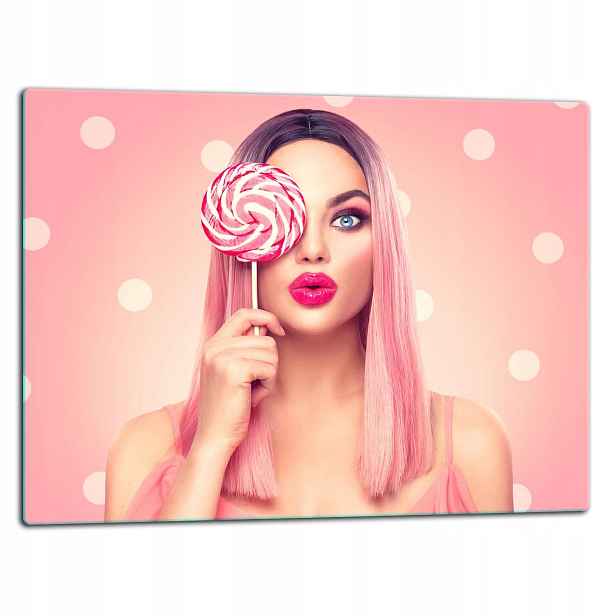 7v1 Skleněná Deska Na Krájení 52x40 Barbie