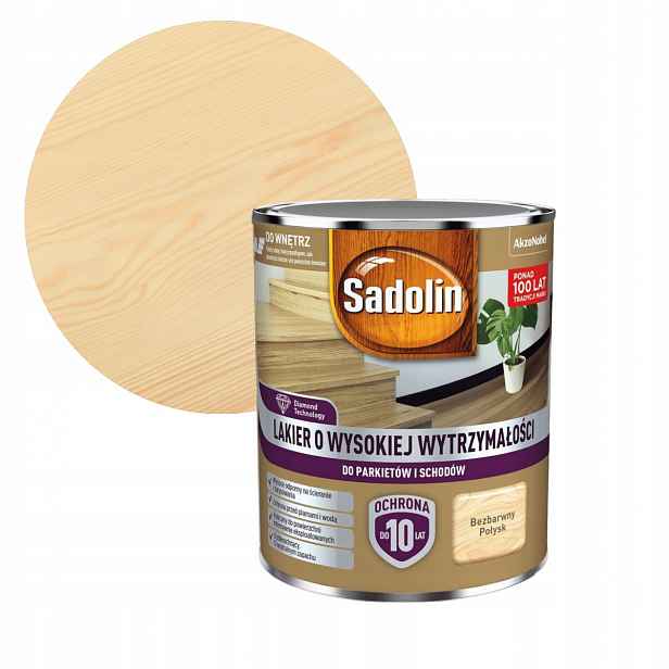 Sadolin Lak s vysokou pevností pro Parkety 2,5L Bezbarvý Lesk