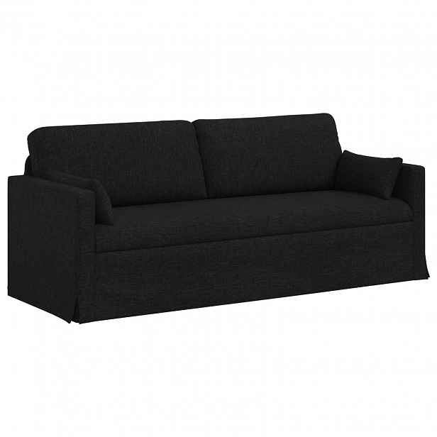 vidaXL Pohovka Černá 198 x 78 x 80 cm textil