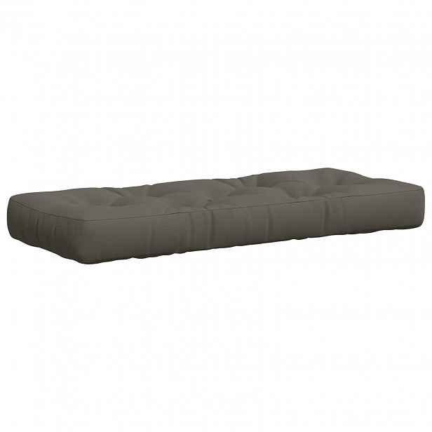 vidaXL Polstr na paletu VIANEN 100% polyester Šedá 120 x 40 x 12 cm