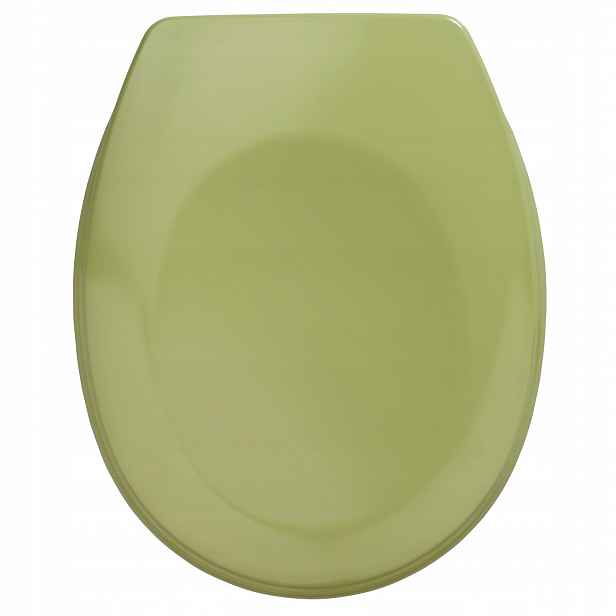 Zelené Wc prkénko z duroplastu Bergamon, 35x44,5, 37x44, 23x29 cm, Wenko