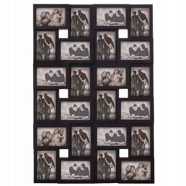 Sada Rámečků Na Fotografie Černá Galerie Foto Multirama Rámečky 24 x Fotografií