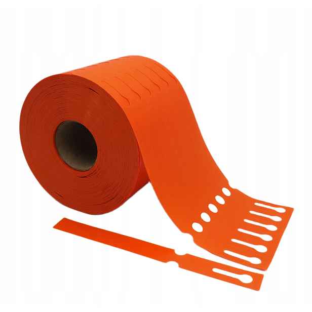 Smyčkové zahradnické sadové etikety Oranžové 250 mm x 17 mm (17 x 250)