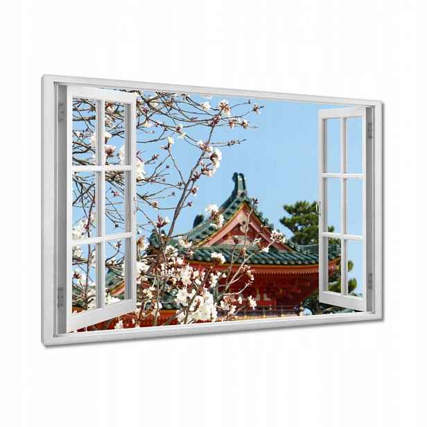 Obrazy 90x60 Kvetoucí višeň v Japonsku